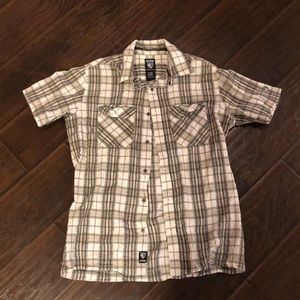 Men’s sz small button up shirt, vguc